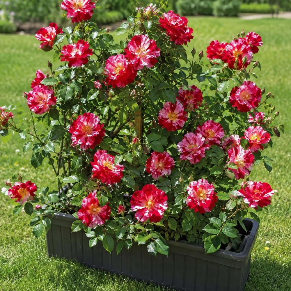 White Red Rose Plant Live for Planting, Fragrant Climbing Vine, 4-6 Inch Tall, Outdoor Garden - Image 5