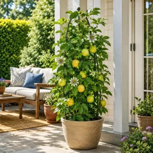Yellow Passionfruit Live Plant, 4-7 Inch Starter Vine, Tropical Vine - Image 6