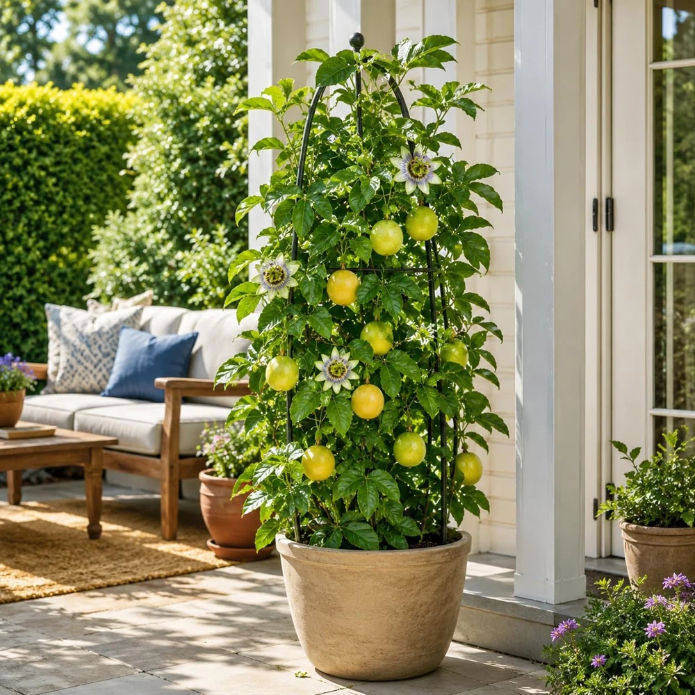 Yellow Passionfruit Live Plant, 4-7 Inch Starter Vine, Tropical Vine - Image 6