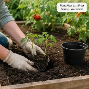 2 Beefsteak Tomato Live Plants in 1 Pot, 4-6 Inches Tall - Large Slicing Tomato Starter for Garden, Patio & Containers - Image 5