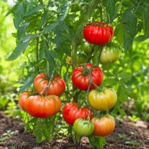 2 Beefsteak Tomato Live Plants in 1 Pot, 4-6 Inches Tall - Large Slicing Tomato Starter for Garden, Patio & Containers - Image 6