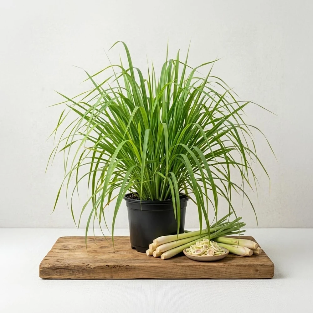 2 Lemongrass Live Plants – 4-6 Inch Tall Fragrant Herb for Containers & Outdoors - Image 1