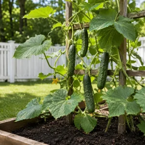 2 Live Cucumber Plants for Planting - 3-5 Inch Tall Starter Seedlings for Outdoor Garden - Image 2