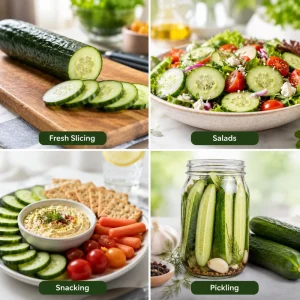 2 Live Cucumber Plants for Planting - 3-5 Inch Tall Starter Seedlings for Outdoor Garden - Image 5