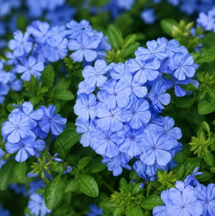 2 Pots Blue Plumbago Live Plants, Flowering Shrub Starters, 3-5 Inches Tall - Image 3