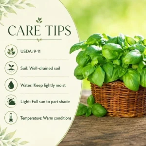 2 Sweet Basil Plants Live – 4-6 Inch Tall Large Leaf Herb Plants for Indoor & Outdoor - Image 5