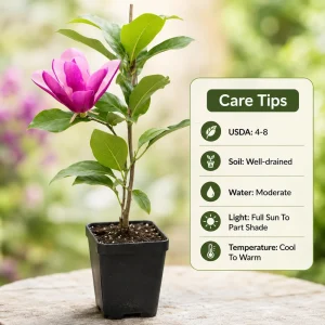 Ann Magnolia Tree Live Plants, Set of 2, 2.5 Inch Pot, Fragrant Flowering Bush, 5-10 Inches Tall, Outdoor - Image 5