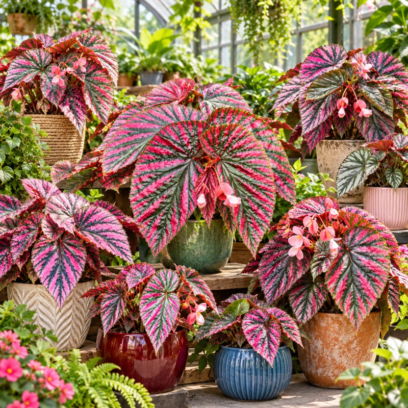 Begonia Brevirimosa Exotica Red Live Plant – 4-8 Inch Tall – Indoor/Outdoor - Image 7