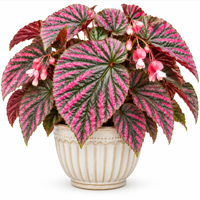 Begonia Brevirimosa Exotica Red Live Plant – 4-8 Inch Tall – Indoor/Outdoor - Image 1