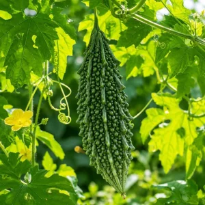 Bitter Melon Live Plant - 3-5 Inches Tall, 4 Inch Pot - Green Bitter Gourd Climbing Vegetable for Outdoor Gardens - Image 6