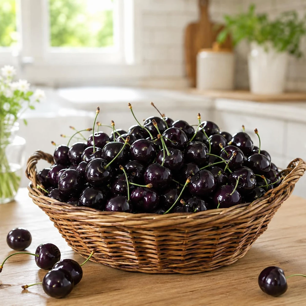 Black Cherry Live Plant - Sweet Fruit Tree, 6-12 Inch, Quart Pot, Outdoor - Image 3