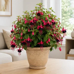 Black-Pink Fuchsia Live Plant, 4-6 inch Tall, 5 Inch Pot, Indoor/Outdoor - Image 6