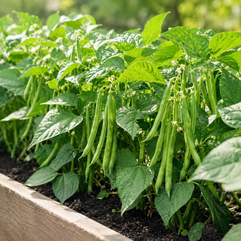 Bush Bean Live Plant – Green Bean Plants for Patio & Garden – 2-Pack, 4 Inch Pot, 3-6 Inches Tall - Image 2