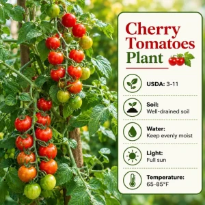 Cherry Tomato Live Plant - 2 Pack Starter Plants, 4-6 Inches Tall - Image 7