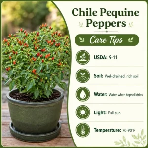 Chile Pequin Pepper Plant Live - 3-6 Inch Tall Red Chili Seedling for Garden or Containers - Image 5