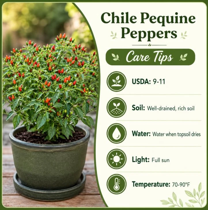 Chile Pequin Pepper Plant Live - 3-6 Inch Tall Red Chili Seedling for Garden or Containers - Image 5