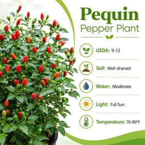 Chili Pequin Pepper Live Plant - 2 Pack, 3-5 Inches Tall Starter Plants - Image 5