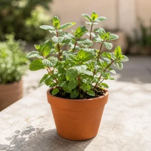 Chocolate Mint Live Plant 2-4 Inch Tall – Fresh Culinary Herb for Garden & Patio - Image 1