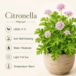 Citronella Geranium Live Plant - 2 Plants per Pot, 4-6 Inch Tall in 4 Inch Pot - Image 5