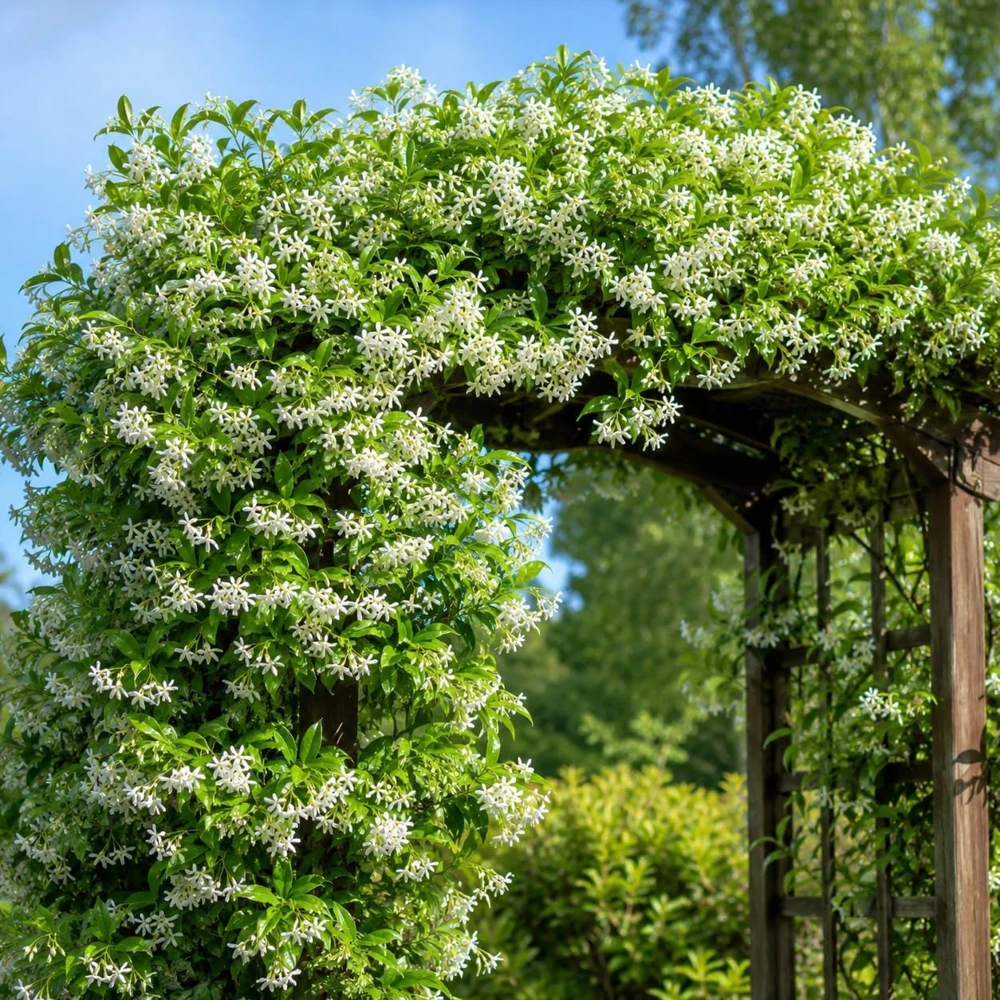 Confederate Star Jasmine Live Plant, Fragrant Flowering Vine, 4-6 Inch Tall, Indoor/Outdoor - Image 5