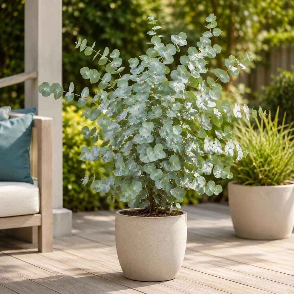 Eucalyptus Silver Dollar Live Plant, Fragrant Baby Blue, 4-7 Inch Tall, 4 Inch Pot - Image 7