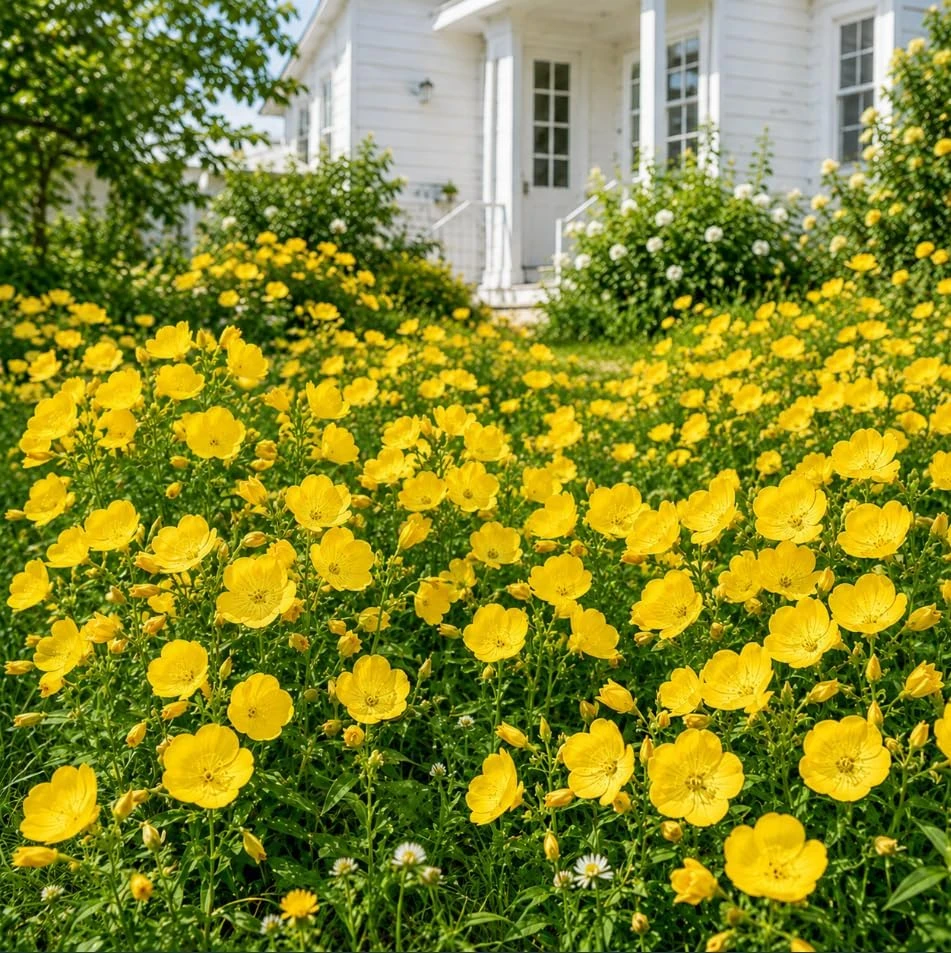 Evening Primrose Live Plant - Yellow Flower, 2-4 Inch Tall, 3 Inch Pot - Image 7