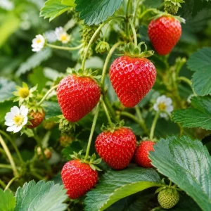 Everbearing Strawberry Live Plant – Fruit Berry Seedling – 4-6 Inch Tall, 3 Inch Pot - Image 6