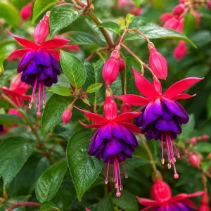 Fuchsia Live Plant – Pink & Purple Flowers, 4-6 inch Tall, 5 Inch Pot - Image 6