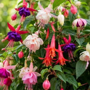 Fuchsia Live Plant - Random Color Flower, 4-6 Inch Tall, 5 Inch Pot - Image 3