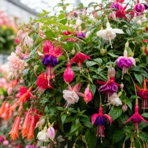 Fuchsia Live Plant – Random Color Flower – 4-6 inch Tall – 5 Inch Pot - Image 6