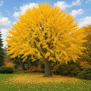 Ginkgo Biloba Live Plant - Perennial Tree, Yellow Fall Foliage, 6-12 Inch Tall, Quart Pot - Image 1