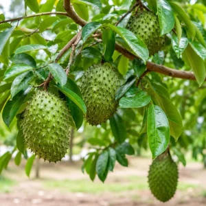 Guanabana Soursop Live Plant, 4-6 Inch Tropical Fruit Tree in 4 Inch Pot - Image 2