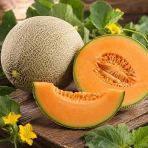 Hales Cantaloupe Melon Live Plants - 2-Pack, 4-6 Inches Tall in 4 Inch Pot, Sweet Vine for Outdoor Gardens - Image 3