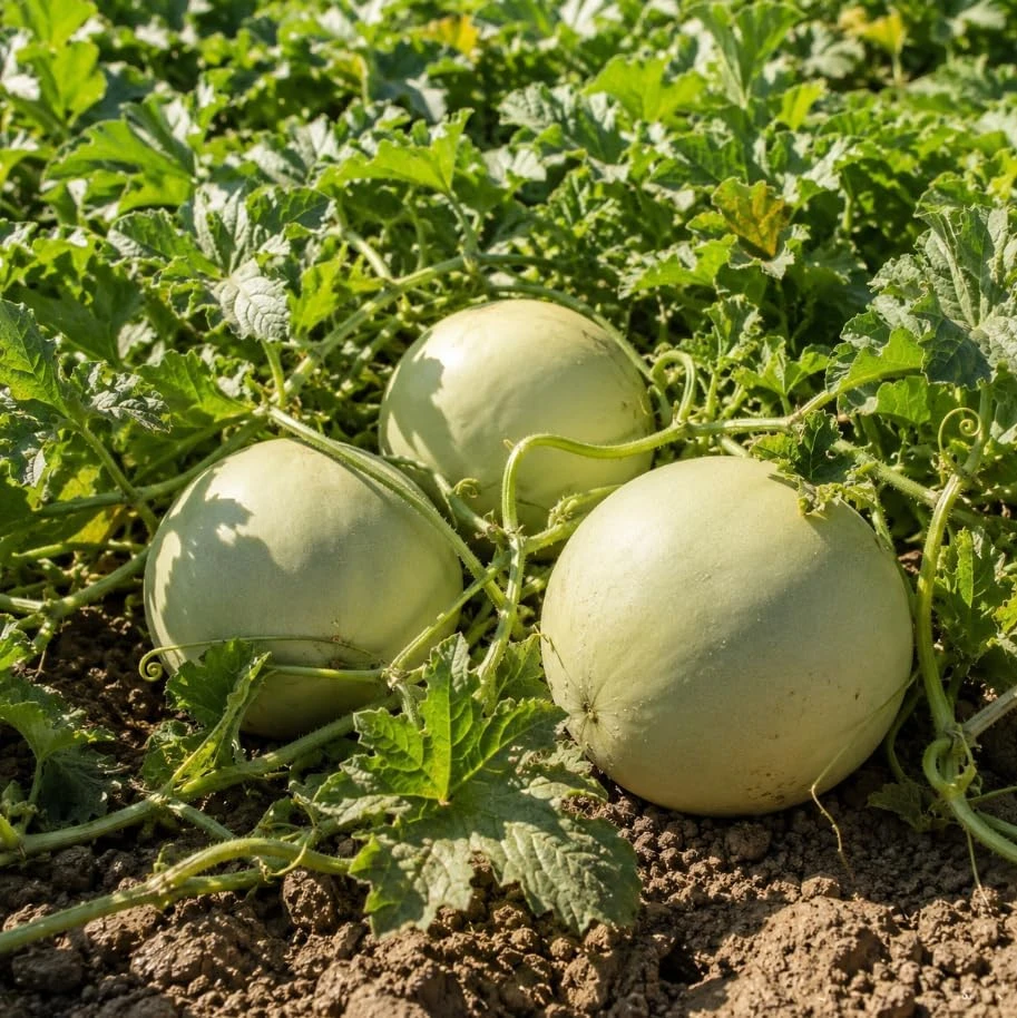 Honeydew Melon Live Plants – 2 Starter Plants in 4 Inch Pot – 3-5 Inches Tall – Outdoor Fruit Vine - Image 2