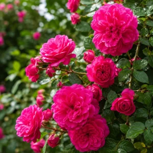 Hot Pink Climbing Rose Plant - Fragrant Perennial Live Plant, 2-4 Inch Tall - Image 3