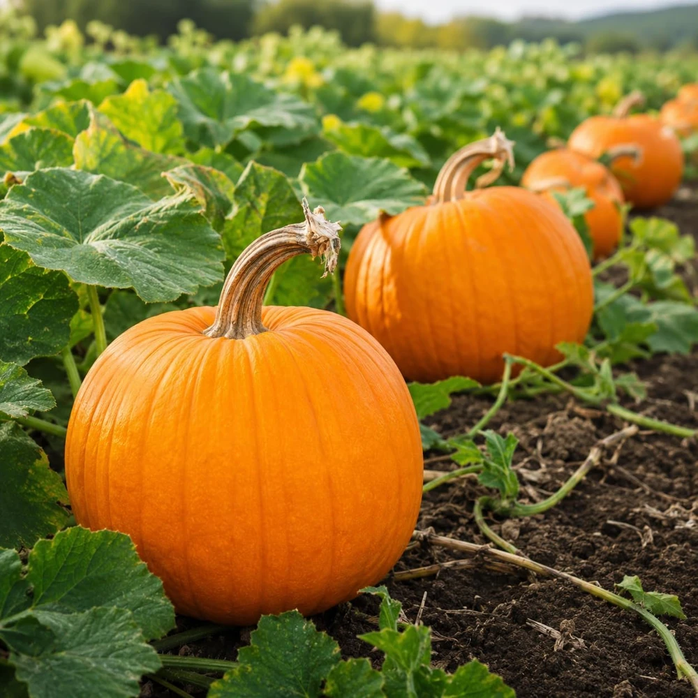 Jack-o'-Lantern Pumpkin Live Plant, Winter Squash Vegetable, 2-4 Inch Tall - Image 6