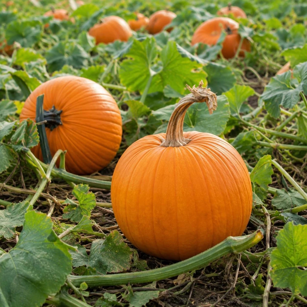 Jack-o'-Lantern Pumpkin Live Plant, Winter Squash Vegetable, 2-4 Inch Tall - Image 7