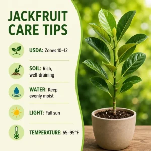 Jackfruit Live Plant – 3-6 Inches Tall – 4 Inch Nursery Pot – Tropical Tree - Image 6