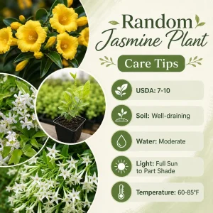 Jasmine Live Plant - Fragrant Tropical Flower - 4-6 Inch Tall, 3 Inch Pot - Image 3