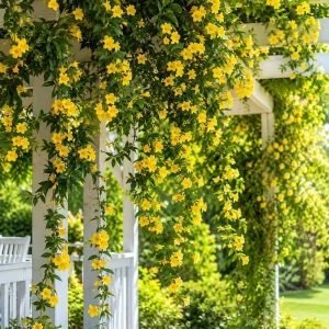 Jasmine Live Plant Yellow Bloom Tropical Flower 4-6 Inch Tall 3 Inch Pot - Image 4