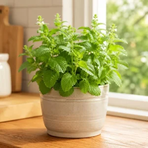 Lemon Mint Live Plant for Planting - 2-4 Inch Tall Fragrant Herb - Image 1