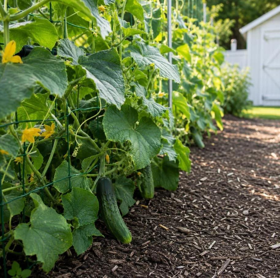 Marketmore Cucumber Live Plant - Slicing Variety, 4 Inch Pot, Outdoor Garden - Image 5
