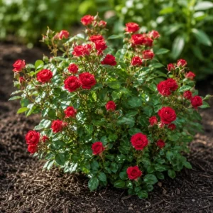 Miniature Red Rose Live Plant - 4 Inch Pot, 4-6 Inch Tall, Red Mini Rose for Indoor & Outdoor - Image 3
