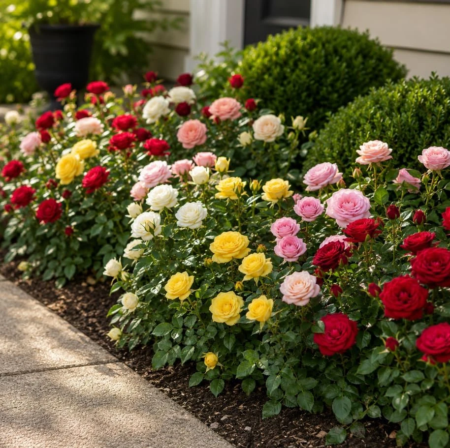 Miniature Rose Live Plants - 2 Pack, Assorted Colors, 4-6 In Tall in 4 In Pots, Outdoor - Image 4