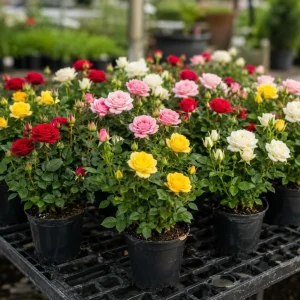 Miniature Rose Live Plants - 2 Pack, Assorted Colors, 4-6 In Tall in 4 In Pots, Outdoor - Image 6