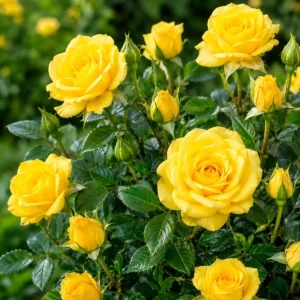 Miniature Yellow Rose Live Plant, 4 Inch Pot, 4-6 Inches Tall, Outdoor Shrub - Image 5