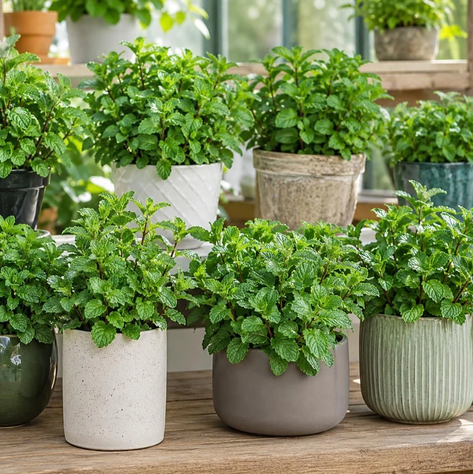 Mint Live Plant – Fresh Herb for Home Garden Growing – 2-4 Inch Tall - Image 5