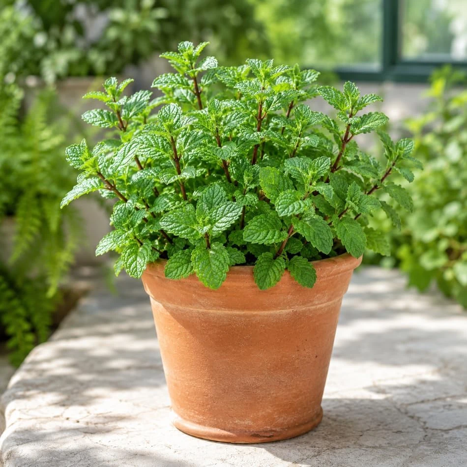 Mint Live Plant – Fresh Herb for Home Garden Growing – 2-4 Inch Tall - Image 6