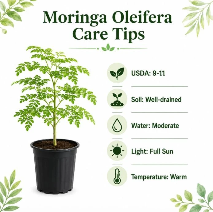 Moringa Oleifera Live Plants – Drumstick Tree Seedlings, 2-Pack, 12-18 Inches Tall, Easy Care Tropical Tree for Outdoor Planting - Image 5