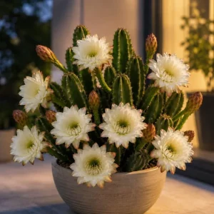 Night Blooming Cactus Live Plant, 2 Pots, 3-6 Inch Tall, 4 Inch Pot, Fragrant White Flowers, Indoor/Outdoor - Image 7